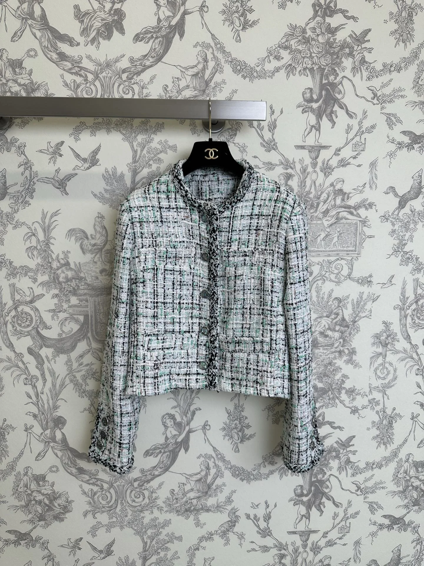 CHANEL Coats Tweed SML D65202608040377 - Image 2