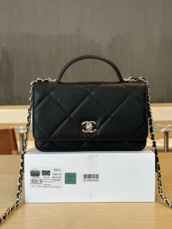 CHANEL Crossbody Bags (Black-Gold) 19CM F20202608070046