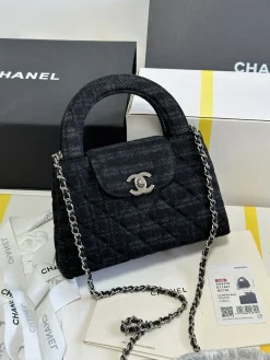 Alternative view of CHANEL Crossbody Bags Denim (Dark Blue-Silver) 19X13X7CM H80202608072637