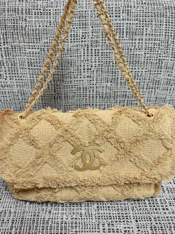 CHANEL Crossbody Bags Linen (Beige-Gold) 38X21X11CM I30202608071617