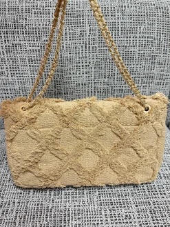 Alternative view of CHANEL Crossbody Bags Linen (Beige-Gold) 38X21X11CM I30202608071617