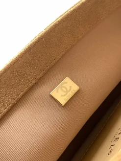 Alternative view of CHANEL Crossbody Bags Suede (Brown-Gold) 17X24X7CM F60202608073269
