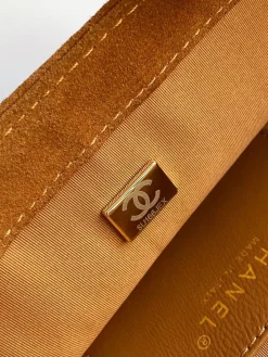 Alternative view of CHANEL Crossbody Bags Suede Leather (Brown-Gold) 17X24X7CM G00202608073262