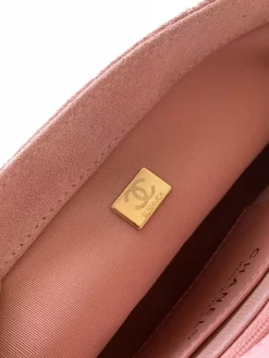 Alternative view of CHANEL Crossbody Bags Suede Leather (Pink-Gold) 14X20X6CM F60202608073277