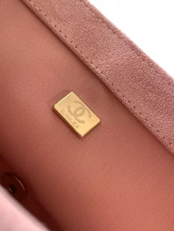 Alternative view of CHANEL Crossbody Bags Suede Leather (Pink-Rose Gold) 17X24X7CM G00202608073278