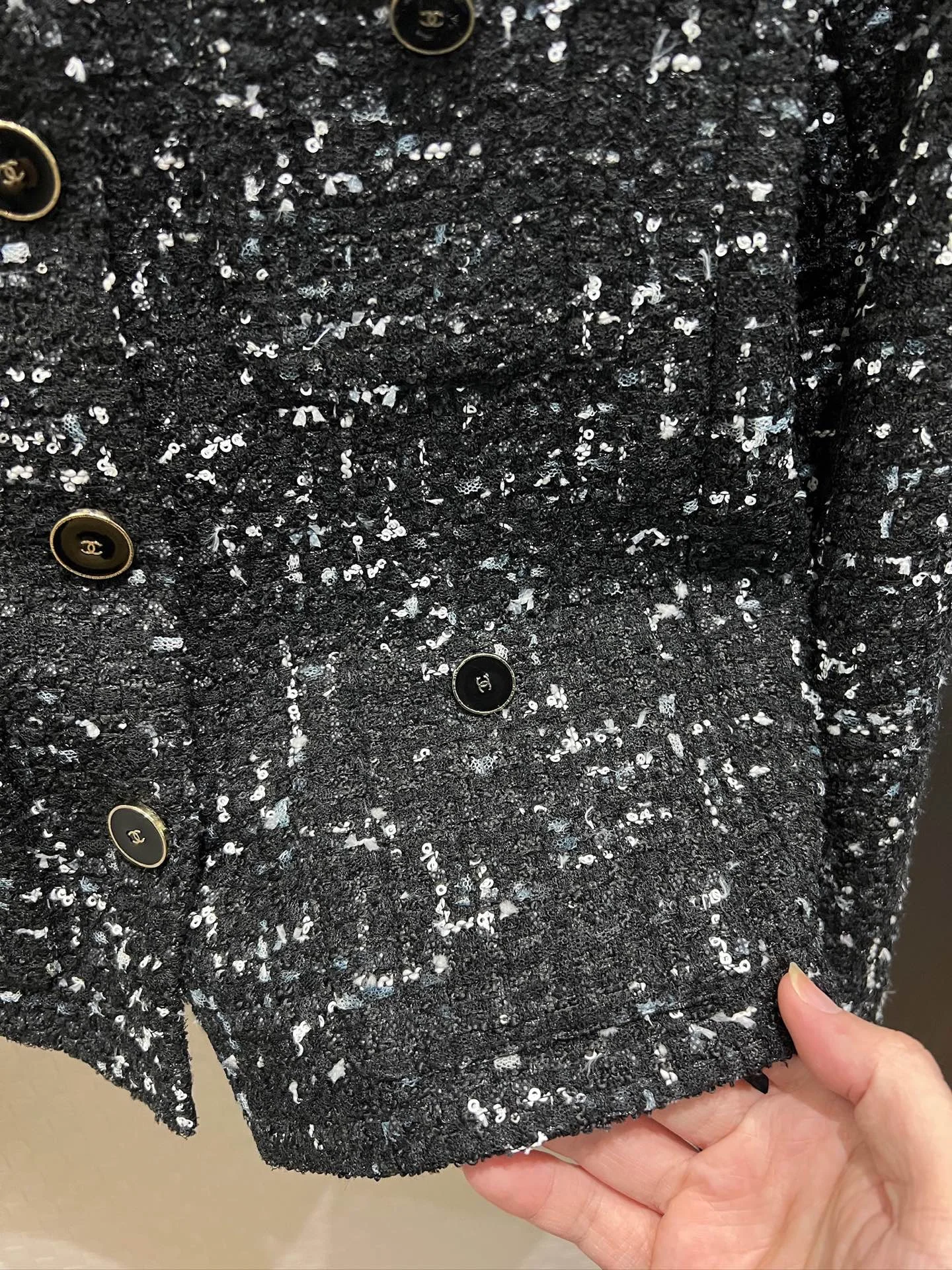 CHANEL Jackets Tweed Sequins S-M-L D10202608040979 - Image 5