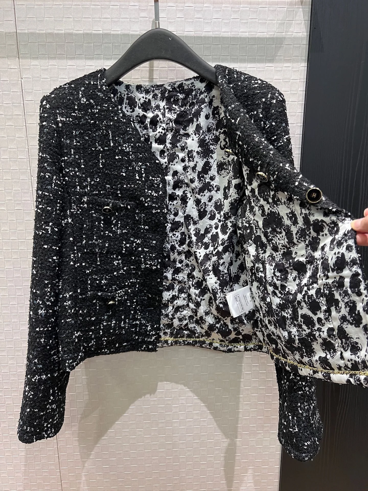 CHANEL Jackets Tweed Sequins S-M-L D10202608040979 - Image 6