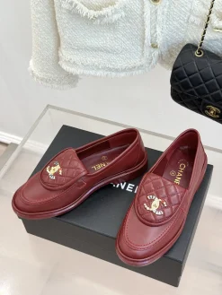 Alternative view of CHANEL Loafers Lambskin Leather EU35-39 C00202608031884