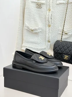 CHANEL Loafers Leather EU35-39 C00202608031880