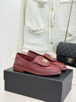 CHANEL Loafers Leather EU35-39 C00202608031882