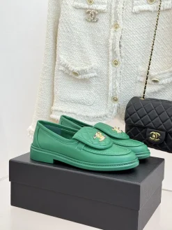 CHANEL Loafers Leather EU35-39 C00202608031886