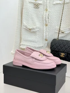 CHANEL Loafers Leather & Sheepskin EU35-39 C00202608031888