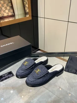 CHANEL Mules Fabric & Lambskin EU35-40 B20202608031130