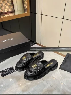 CHANEL Mules Lamb Leather EU35-40 B20202608031136