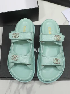 Alternative view of CHANEL Sandals Calfskin Leather EU35-40 B20202608031512