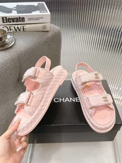 Alternative view of CHANEL Sandals Fabric & Leather EU35-40 B60202608031526