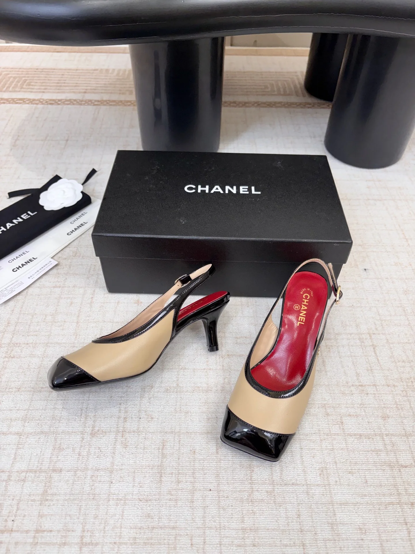 CHANEL Sandals Leather & Sheepskin EU35-39 B80202608030608 - Image 8