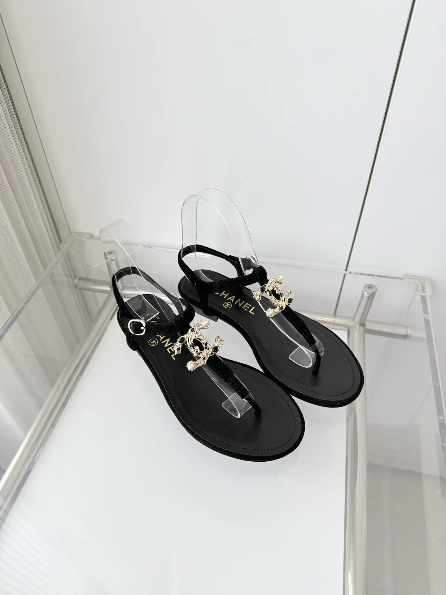 CHANEL Sandals Suede EU35-39 B40202608030897 - Image 4