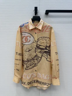 CHANEL Shirts Linen 36 D10202608041672
