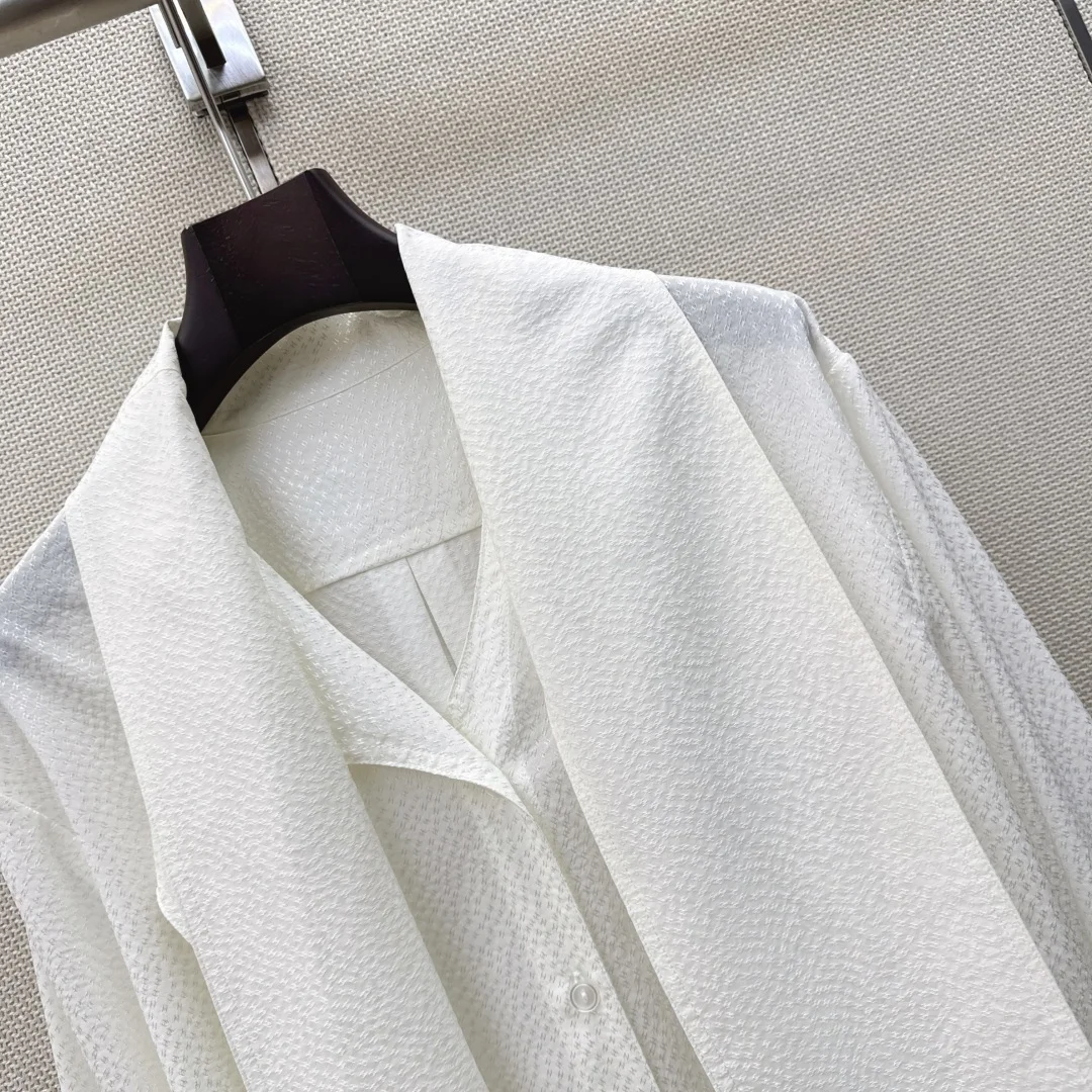 CHANEL Shirts Silk Jacquard S M L E15202608040685 - Image 7