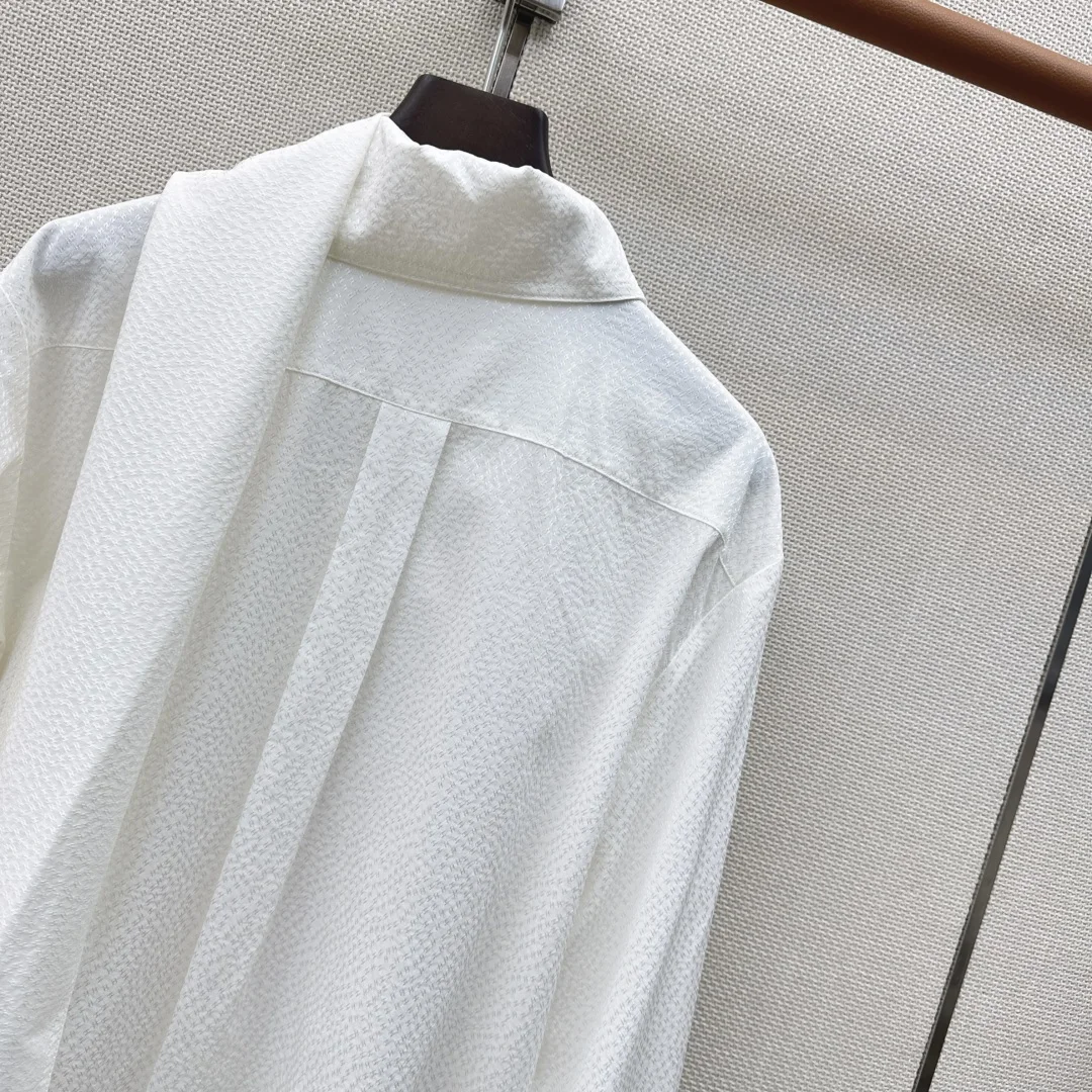 CHANEL Shirts Silk Jacquard S M L E15202608040685 - Image 9