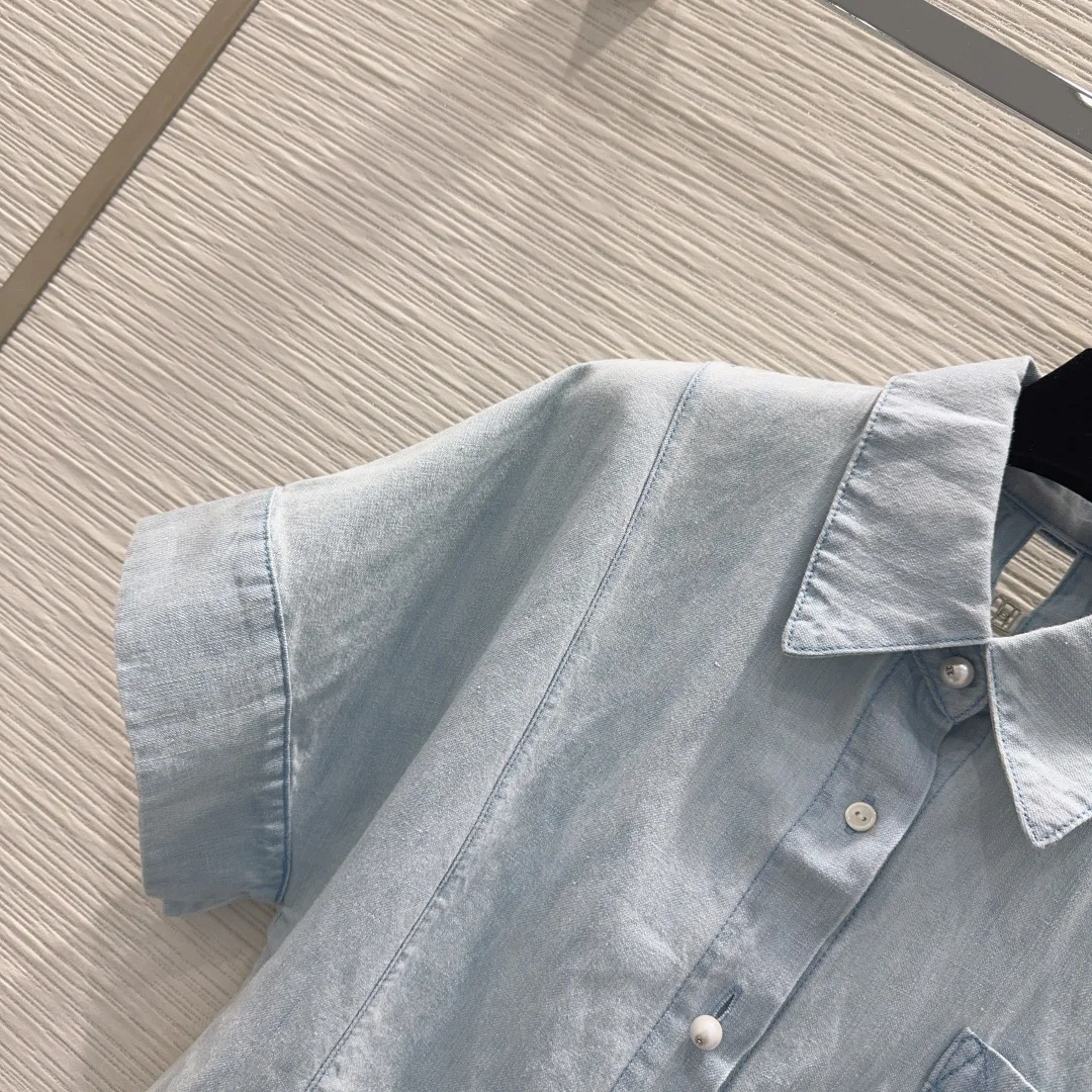 CHANEL Shirts Washed Denim S M L B65202608041951 - Image 3