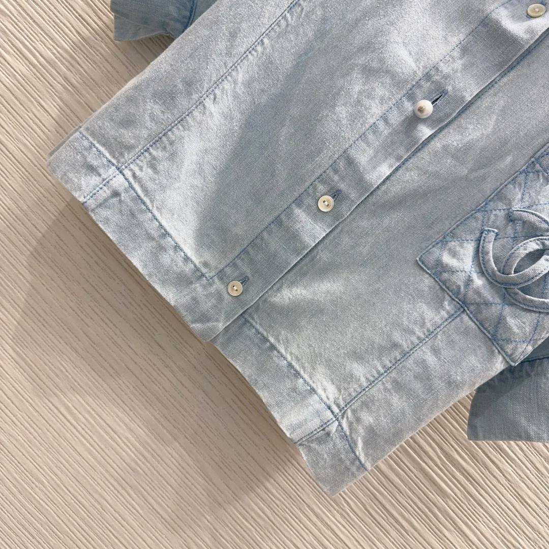 CHANEL Shirts Washed Denim S M L B65202608041951 - Image 5