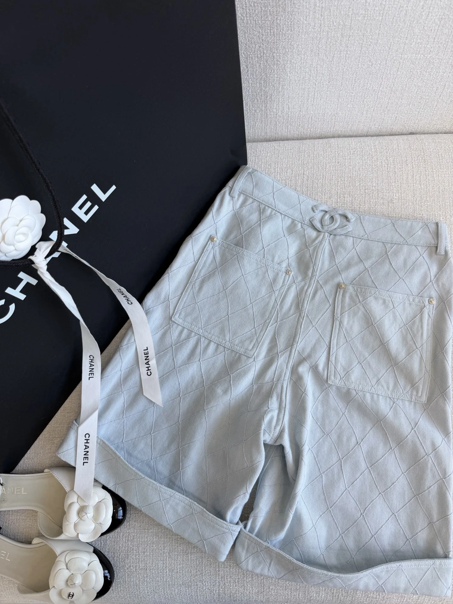 CHANEL Shorts Denim S-L C25202608042590 - Image 5