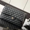 CHANEL Shoulder Bags Caviar Leather (Black-Gold) 40X26X12CM H00202608071624