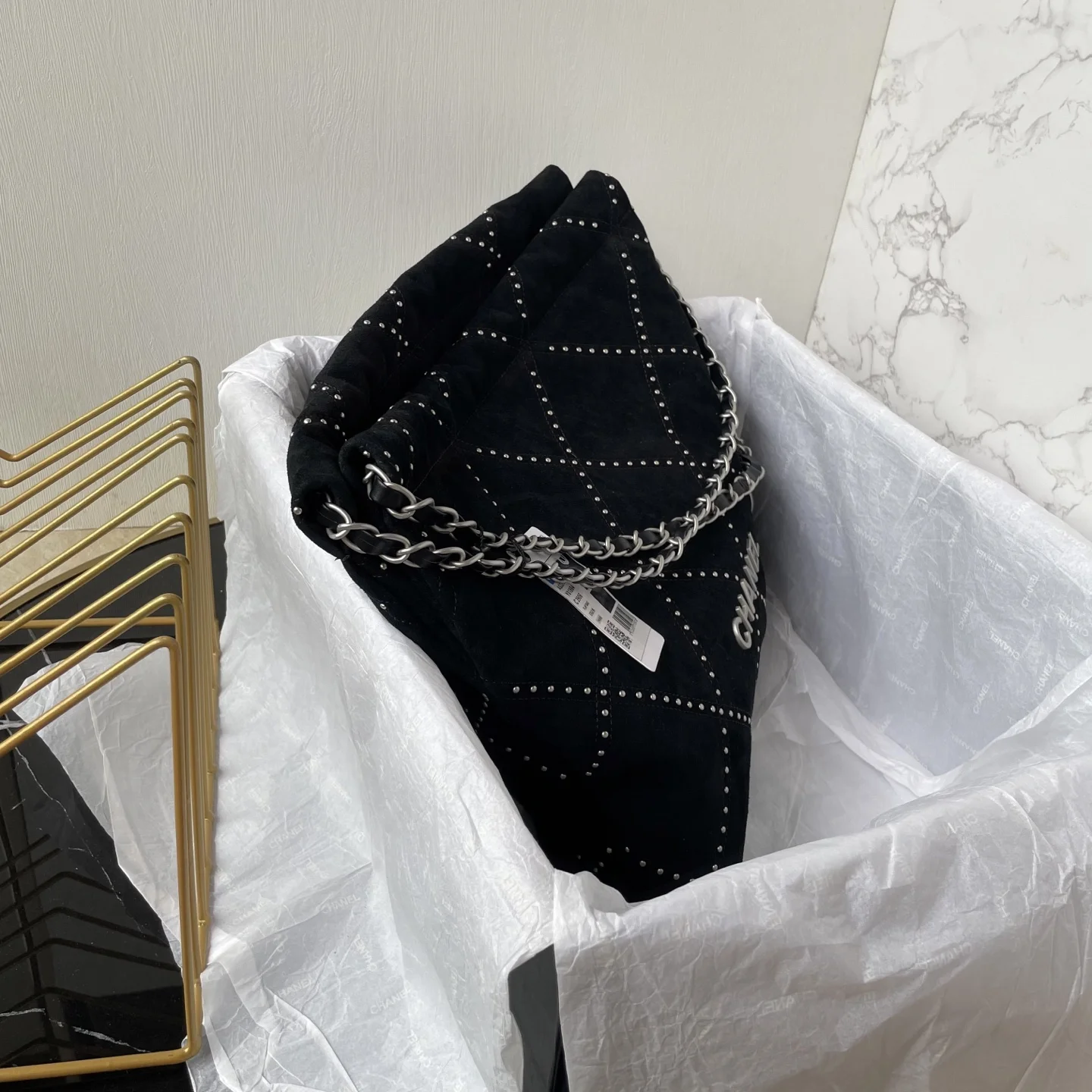CHANEL Shoulder Bags Denim (Black-Silver) 35X37X7CM H50202608073161 - Image 2