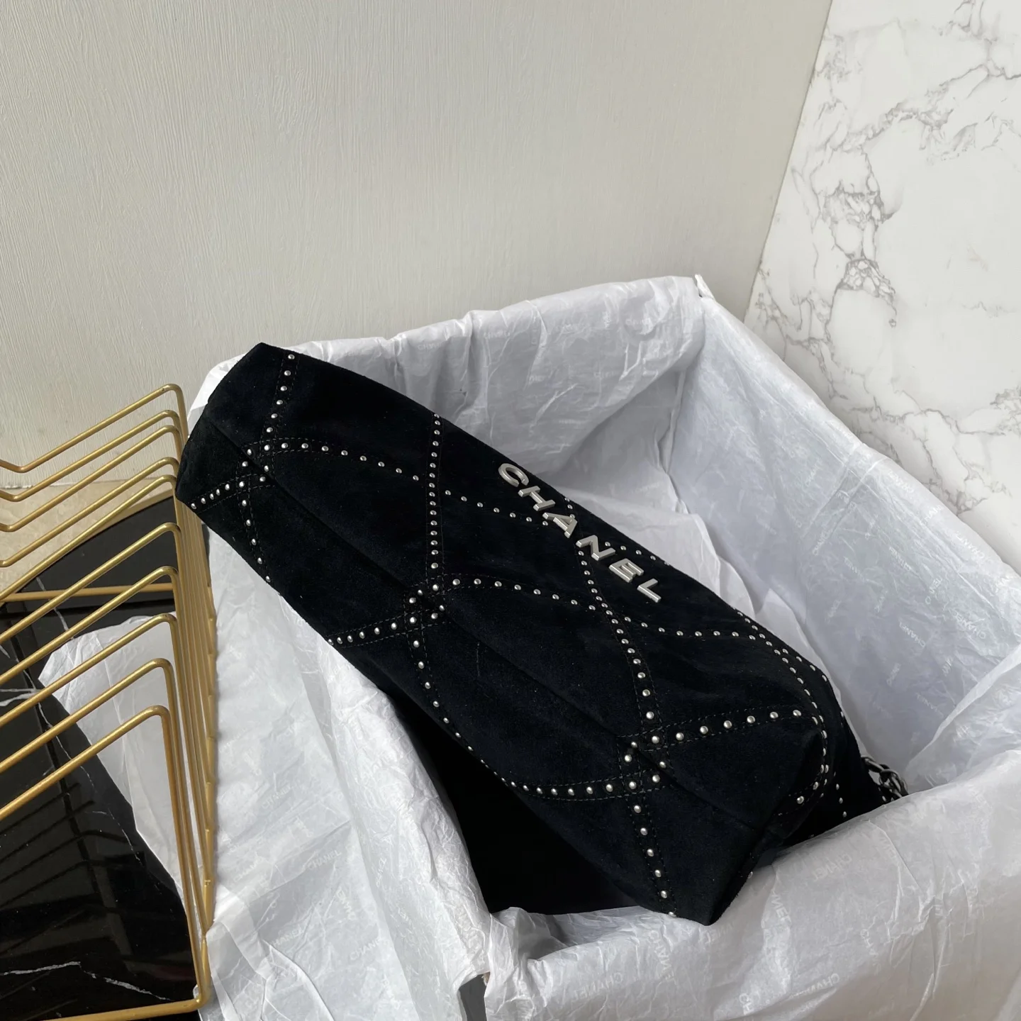 CHANEL Shoulder Bags Denim (Black-Silver) 35X37X7CM H50202608073161 - Image 3