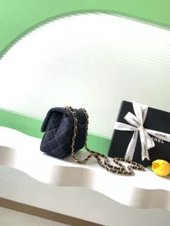 Alternative view of CHANEL Shoulder Bags Denim (Navy-Gold) 20X13CM F50202608072523