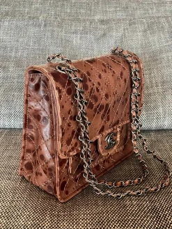 Alternative view of CHANEL Shoulder Bags Leather (Brown-Silver) 26X11X23CM A120202608070795
