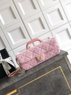 CHANEL Shoulder Bags Patent Leather (Pink-Gold) 12X29X5CM H00202608072502