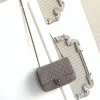 CHANEL Shoulder Bags Suede Leather (Grey-Gold) 17X24X7CM G00202608073275