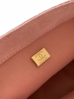 Alternative view of CHANEL Shoulder Bags Suede Leather (Pink-Gold) 18X26X7CM G20202608073279