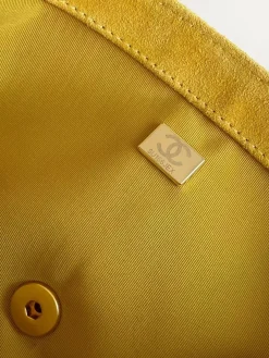 Alternative view of CHANEL Shoulder Bags Suede Leather (Yellow-Gold) 17X24X7CM G00202608073281