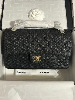 CHANEL Shoulder Bags Tweed (Black-Gold) 25CM I50202608072455