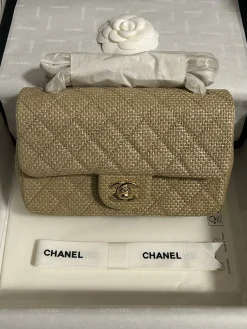 CHANEL Shoulder Bags Tweed (Gold) 20CM I00202608072460