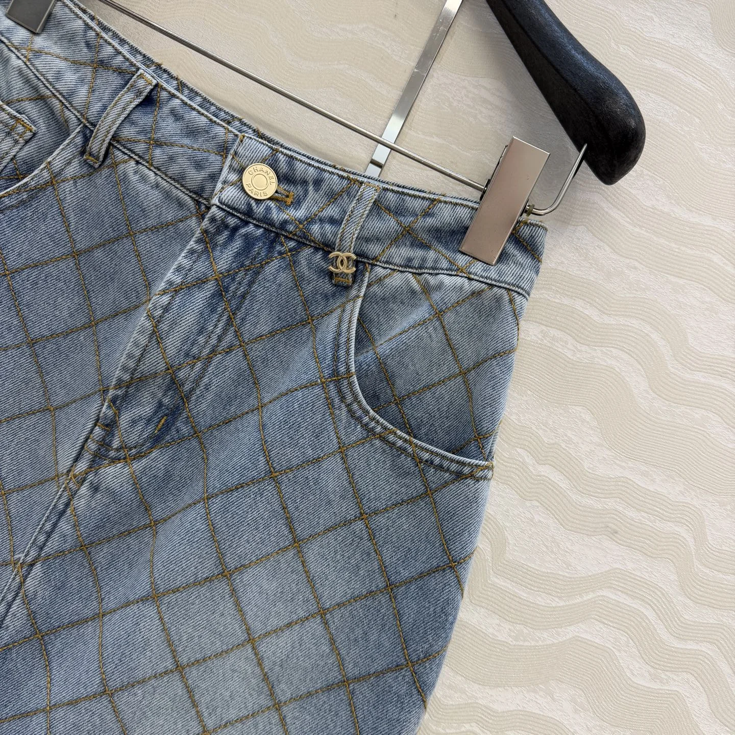 CHANEL Skirts Denim 36-40 B80202608040347 - Image 3