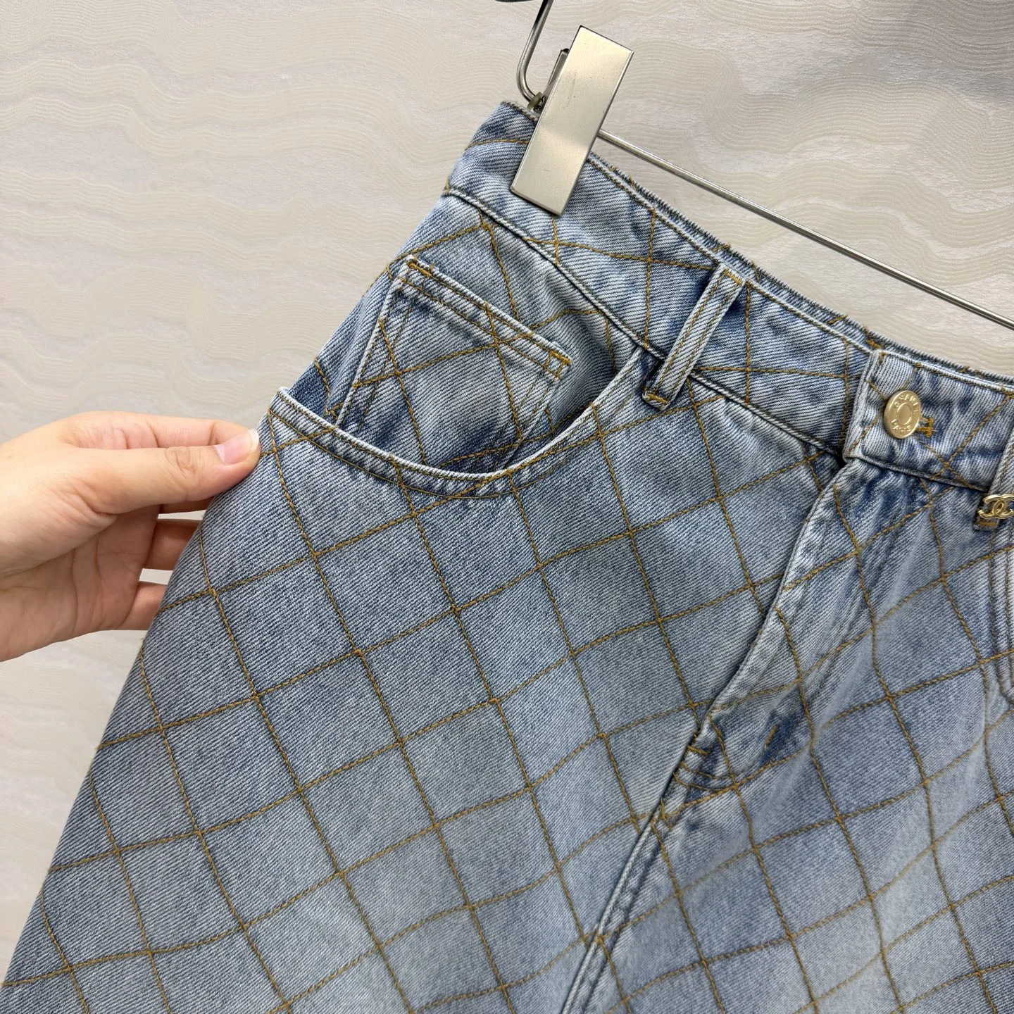 CHANEL Skirts Denim 36-40 B80202608040347 - Image 4