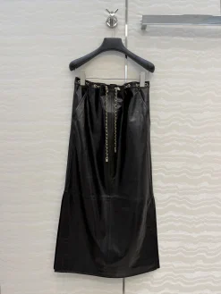 CHANEL Skirts Lamb Leather 36-40 H6202608041722