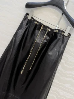 Alternative view of CHANEL Skirts Lamb Leather 36-40 H6202608041722