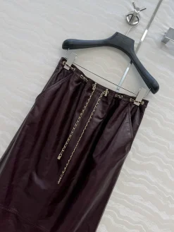Alternative view of CHANEL Skirts Lamb Leather 36-40 H6202608041724