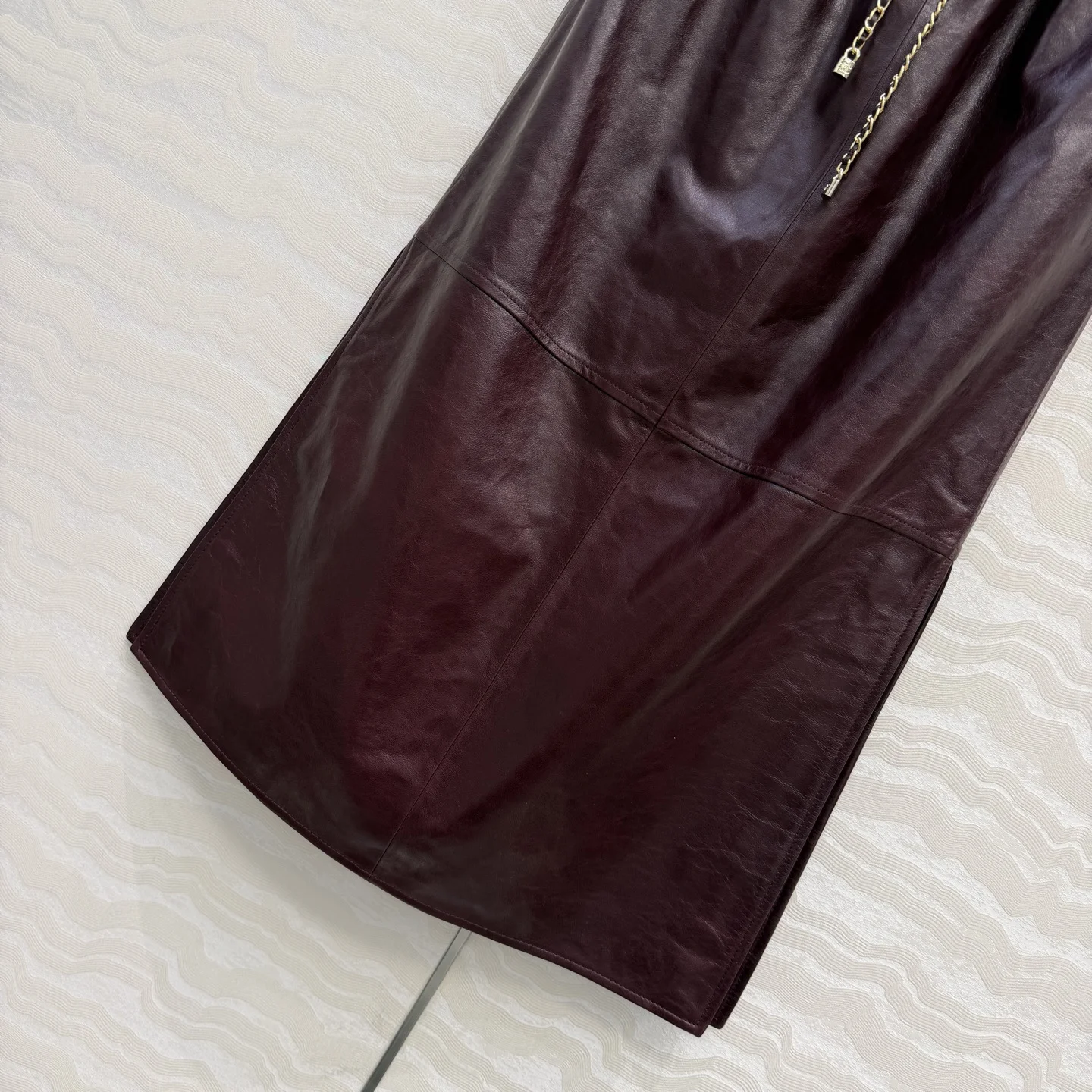 CHANEL Skirts Lamb Leather 36-40 H6202608041724 - Image 6