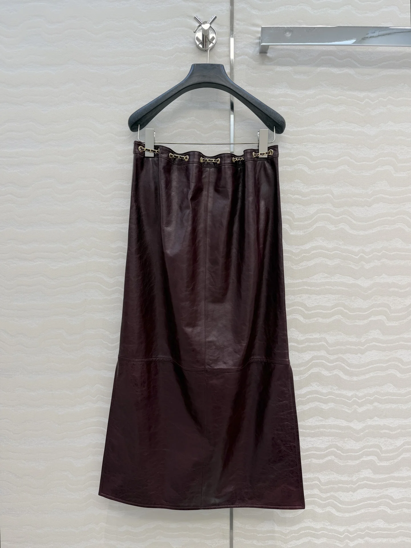 CHANEL Skirts Lamb Leather 36-40 H6202608041724 - Image 8