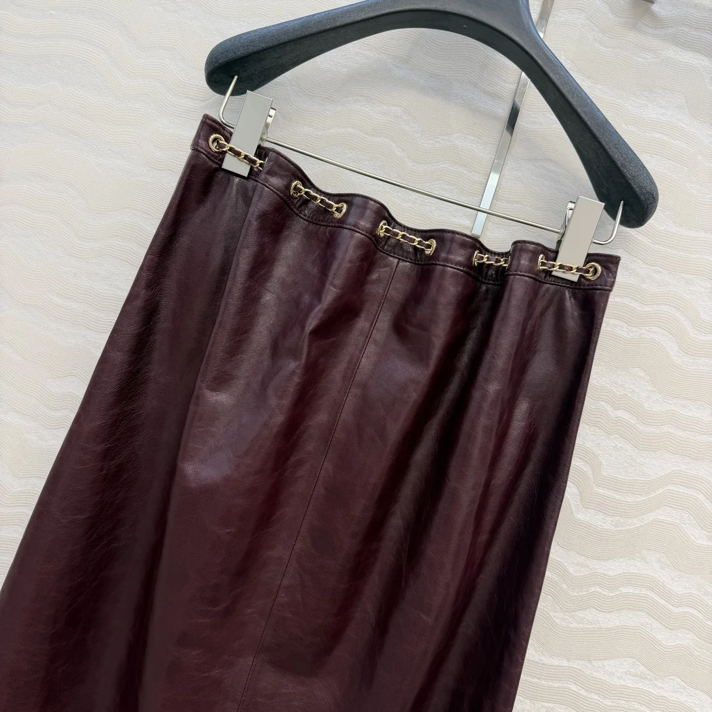 CHANEL Skirts Lamb Leather 36-40 H6202608041724 - Image 9