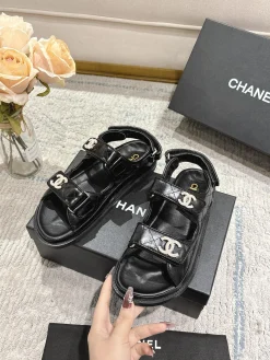 Alternative view of CHANEL Slides Calf Leather EU35-40 B20202608031144
