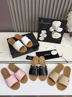 CHANEL Slides Calf Leather EU35-43 A60202608031032