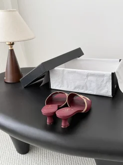 Alternative view of CHANEL Slides Calfskin Leather EU35-39 B20202608030736